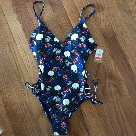 Rachel Rachel Roy Lace-Up One-Piece Swimsuit - Picture 5 of 6